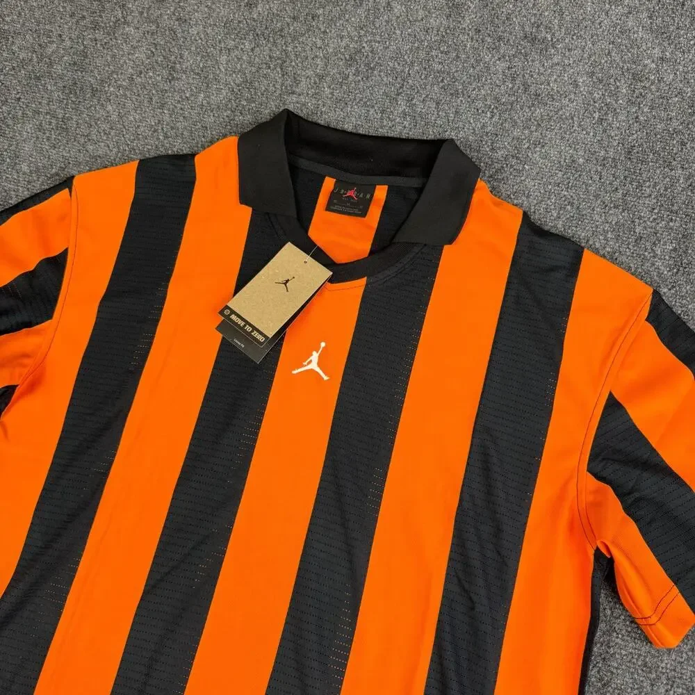 Nike Jordan‎ Brooklyn Collegiate Goalie Shirt Mens Size M Orange HV0107-010 NWT